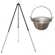 Vas bogrács szettek állvánnyal