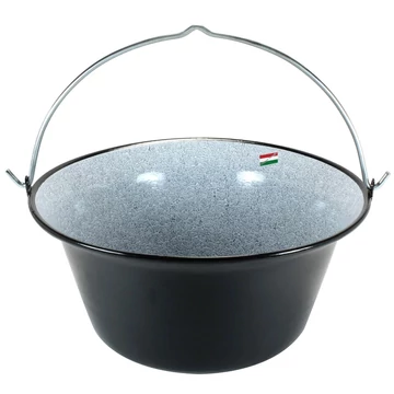 Zománcozott bogrács 22 literes, fedővel