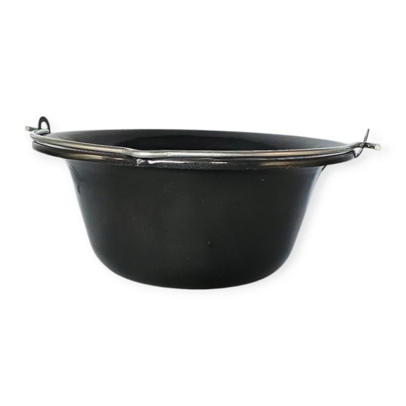 Fekete zománcos bogrács 14 literes